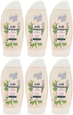 Produktbild von 6x duschdas WILDROSE + MELISSE 250ml Duschgel Wilde Blumenwiese Duft