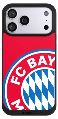Produktbild von NIVOCASE Handyhülle für Apple iPhone 17 Pro Max Hülle NIVOpure Case Schwarz FC Bayern München FCB Offizielles Lizenzprodukt