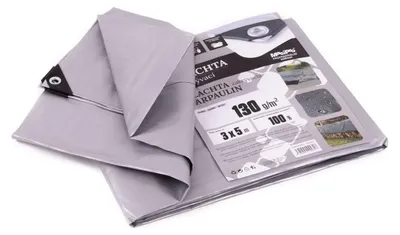 Obrázek produktu pro Plachta 130g ŠEDÁ 3x5m