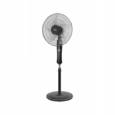 Produktbild von Teesa Standventilator Schwarz 50W Mit Fernbedienung 3 Modi Timer Oszillation