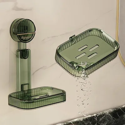 Produktbild von Famanu Seifenhalter mit Ablauffunktion - Grün