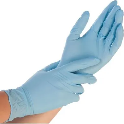 Zdjęcie produktu dla Rękawice nitrylowe Hygostar "Control" | 100 sztuk : M Rozmiar: M