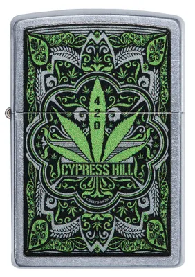 Zdjęcie produktu dla ZIPPO - Cypress Hill - Street Chrome Silver - Zapalniczka Storm do wielokrotnego napeniania benzyn 60004840