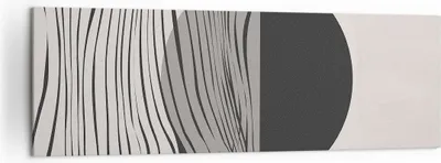 Produktbild von Bild auf Leinwand - Leinwandbild - Einteilig - Figuren Formen Geometrie - 160x50cm - Wand Bild - Wanddeko - Wandbilder - Leinwanddruck - Bilder - Wanddekoration - Leinwand bilder - AB160x50-4964