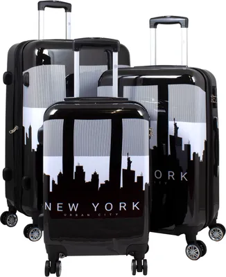 Produktbild von Kofferset 3 teilig Manhattan New York Polycarbonat Hartschale Motivkoffer