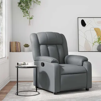 Image de Fauteuil réglable - Fauteuil relax - Fauteuil de repos - Fauteuil inclinable - Similicuir - Réglage manuel jusqu'à 135°