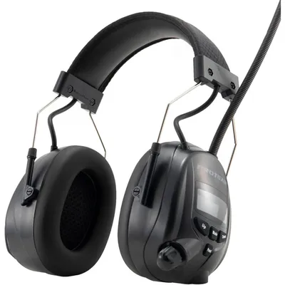 Produktbild von Gehörschutz mit Bluetooth 5.3 DAB+/FM Radio, SNR 30dB, Wiederaufladbar, Schwarz