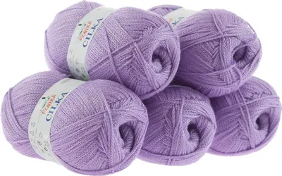 Produktbild von 500g Strickgarn CILKA by VLNIKA Klassikgarn Strickwolle Häkelgarn Sommergarn