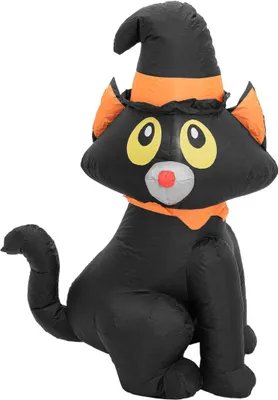 Image de EUROPALMS Figurine gonflable d'Halloween Chat, 122cm