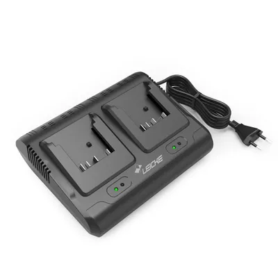 Produktbild von LEICKE Doppelladegerät für Bosch Ladegerät 18V Professional Akkus, Ersatz für GAL 18V-40, GAL18-80 GAL 18V-160, GAL 18V6-80, EXAL18V2-320