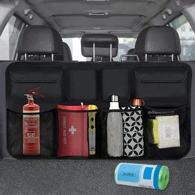 Image de Porte-documents imperméable pour voiture, 8 compartiments, pliable, grand format, noir
