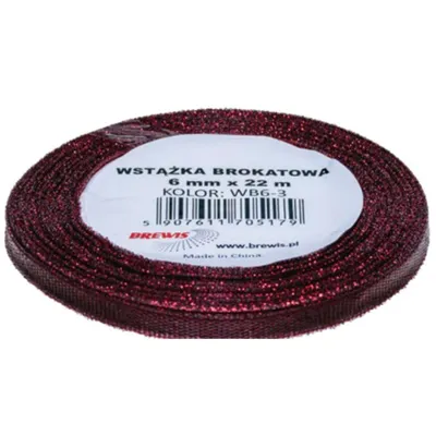 Immagine prodotto di Nastro glitterato rosso 6mmx22m