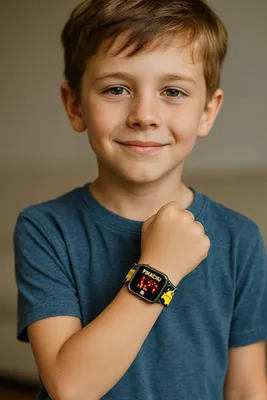 Zdjęcie produktu dla Cyfrowy Zegarek LED na Rękę Dziecięcy dla Dziecka Dzieci / Pokemon Pikachu /  POK4402