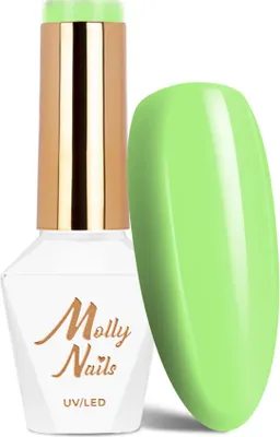 Obrázek produktu pro Molly Nails Green Party Green Energy HEMA/Di-HEMA-free hybridní lak na nehty, 8 g, č. 80