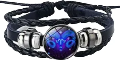 Produktbild von Armband Sternzeichen Widder mit 3D Gravur im Glas