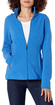 Produktbild von A. Essentials Damen-Fleecejacke, Klassische Passform, Durchgehender Reißverschlu