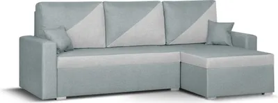 Produktbild von ASTO2 Ecksofa mit Schlaffunktion - Mint/Silber