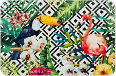 Image de Excelsa Set de 6 sets de table Tropical Chic plastique 43,5x0,1x29 cm Coloré