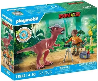 Image de PLAYMOBIL Dinos Stygimoloch, Chercheur et Accessoires, 37 Pièces, Jeu Educatif
