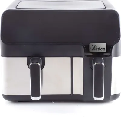 Immagine prodotto di Ardes ARFRYA03D Friggitrice ad Aria Calda Doppia 9 L Indipendente Nero Acciaio Inossidabile
