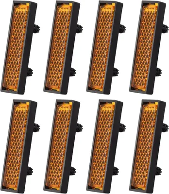 Productafbeelding van Fietspedaalreflectoren - Set van 8 - Reflecterende pedaalplaten - Fietsreflectoren voor betere zichtbaarheid - Geschikt voor mountainbikes en racefietsen - Geel