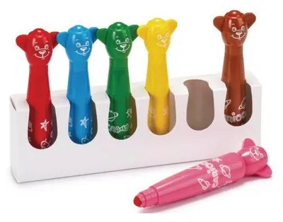 Produktbild von Carioca Teddy Marker 1+, Extradick, Mehrfarbig, Rundspitze, Rund, Italien, 1 Jahr(e)