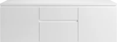 Produktbild von Badezimmer-Unterschrank unter dem Waschbecken - Weiß - 150 cm - JIMENA II