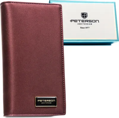 Obrázek produktu pro Peterson dámská peněženka kožená fialová RFID 19x10 cm