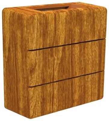 Image de Luminaire LED d'extérieur Immax LUXLINE, applique murale, bois de noyer, 6 W, 3000 K, 240 V, IP54