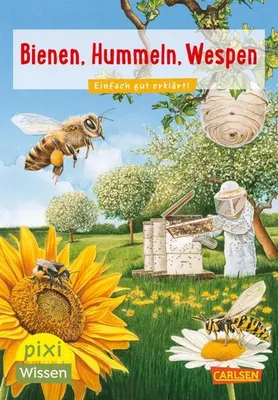 Obrázek produktu pro Pixi Wissen: Bienen, Hummeln, Wespen – 5er Set Sachbücher über Honigbienen und Erdhummeln