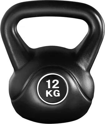 Produktbild von Yaheetech 12 kg Kugelhantel Kettlebell für Krafttraining Training für Zuhause & im Studio Schwarz