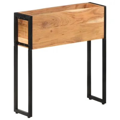 Image de Jardinière 60x20x68 cm Bois massif d'acacia