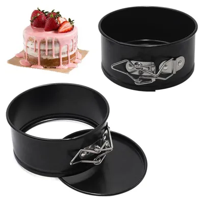 Produktbild von Mini Springform 11cm, 2 Stück, Antihaftbeschichtet, Abnehmbarer Boden, Schwarz