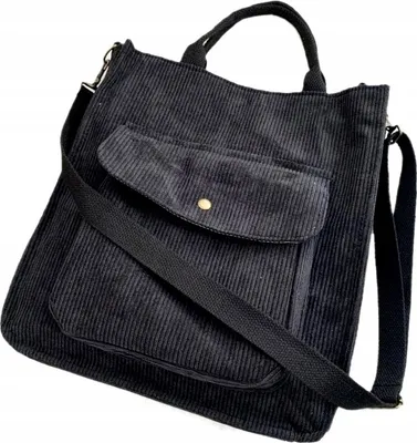 Produktbild von Handtasche für Frauen - Einkaufen - Im Trend mit Cord - Praktisch und stilvoll - Verstellbarer Gurt - Kompakte Abmessungen