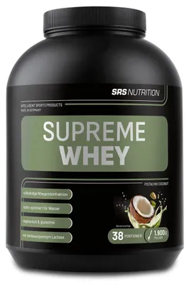 Produktbild von SRS Supreme Whey - 1900g - Dose Pistazie-Kokos