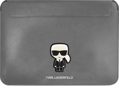 Produktbild von Karl Lagerfeld Saffiano Sleeve - Notebook-Hülle 13/14" Silber