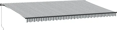 Image de vidaXL Store manuel avec LEDs Anthracite & Blanc 600x350 cm