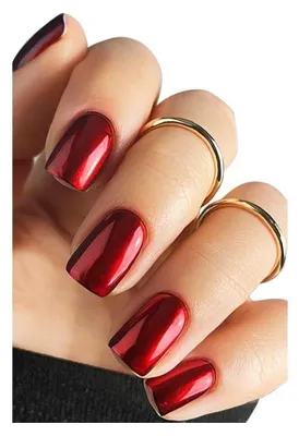 Immagine prodotto di Foglietti adesivi per unghie effetto cromo rosso, 20 pezzi, ideali per la decorazione fai-da-te delle unghie
