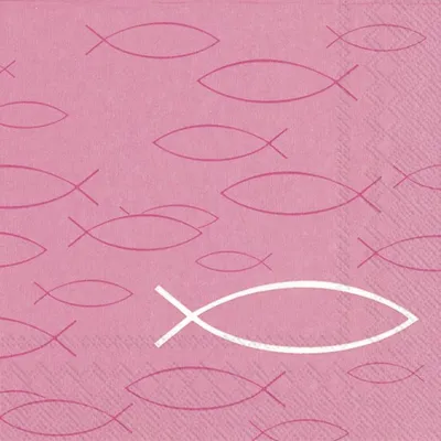 Produktbild von PEACEFUL FISH pink Lunch-Servietten L 574955