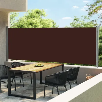 Image de Vidaxl Garden Screen ausziehbar 600x160 cm Braun