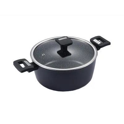 Immagine prodotto di Pentole in nero per la vostra cucina - L'attrezzatura perfetta per ogni cuoco Pentola per friggere con coperchio Ø 20 cm