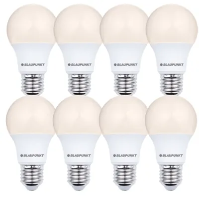 Produktbild von BLAUPUNKT E27 LED-Birne A60 Matt 12W 100W 1200lm 2700K Warmweiß, 8er Pack