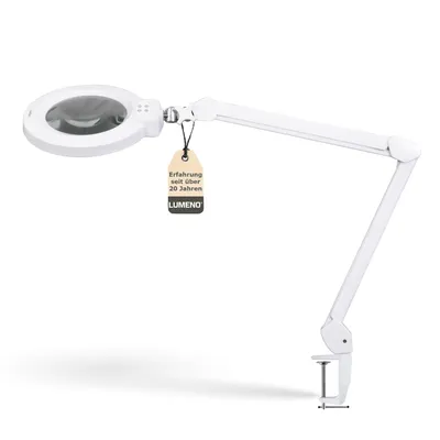 Produktbild von Lumeno 824XPRO LED-Lupenleuchte dimmbar mit Segementschaltung und Metallgehäuse Größe: 3 Dioptrien