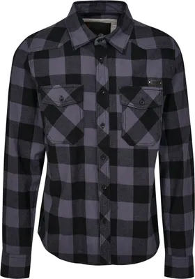 Produktbild von Brandit Karo Langarm-Shirt Größe XXL Farbe Schwarz/Grau