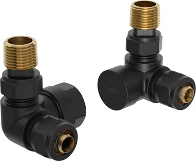 Obrázok produktu pre Axiálne radiátorové ventily Mexen, čierne - W903-000-70