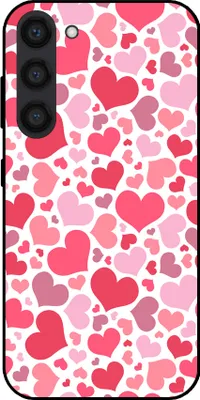 Productafbeelding van Smartphonica Telefoonhoesje, geschikt voor:Samsung Galaxy S23 Plus, met hartjesprint - Hartjesdesign TPU achterkant hoesje- Kinderhoesje met hartjesdesign