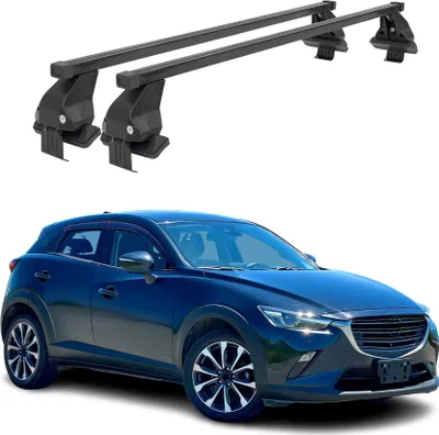 Immagine prodotto di Portapacchi trasversali Menabo per Mazda CX-3, modelli dal 2015 al 2024, colore nero