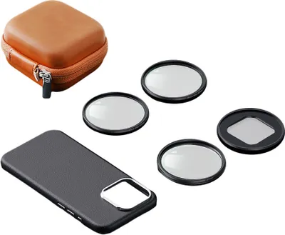 Produktbild von 67-mm-Telefonobjektivfilter-Set inklusive CPL-Filter + Astralfilter + Schwarznebelfilter + 67-mm-Magnetadapterring + Handyhuelle-Ersatz fuer iPhone 15 Pro/iPhone 15 Pro Max