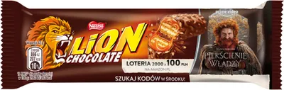 Produktbild von Lion Karamell und Weizenflocken Gefüllte Waffel mit Milchschokoladenüberzug 42 G