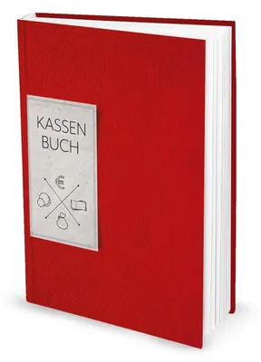 Produktbild von Ordnungsgemäßes Kassenbuch DIN A4 Hardcover - Übersicht Finanzen Ausgaben Einnahmen - rotohne Metallecken